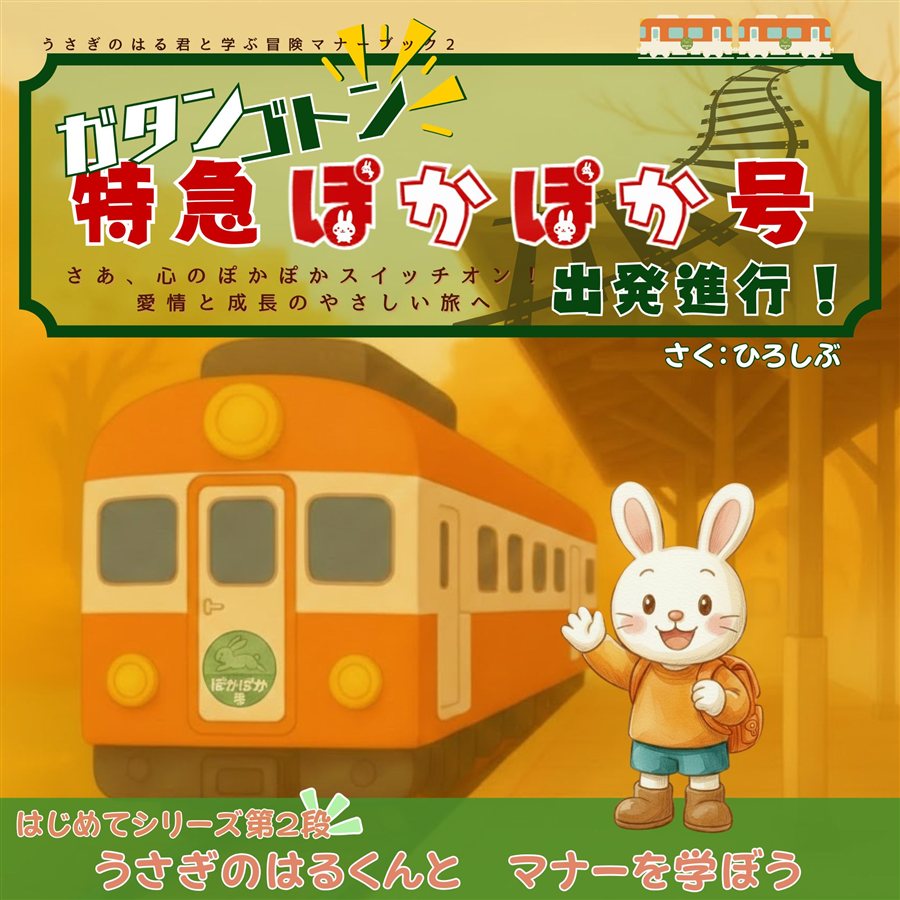 『ガタンゴトン 特急ぽかぽか号 出発進行！』の表紙